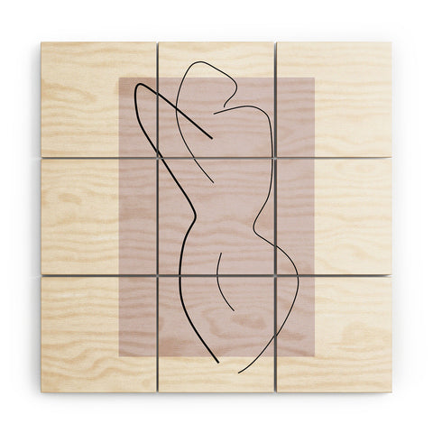 Mambo Art Studio Curves Number 3 Wood Wall Mural