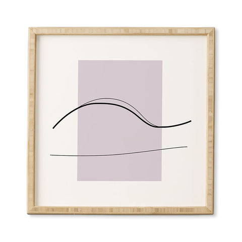 Mambo Art Studio Curves Number 4 Framed Wall Art