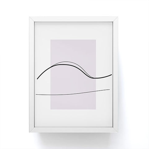 Mambo Art Studio Curves Number 4 Framed Mini Art Print