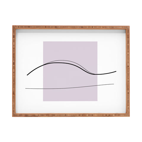 Mambo Art Studio Curves Number 4 Rectangular Tray