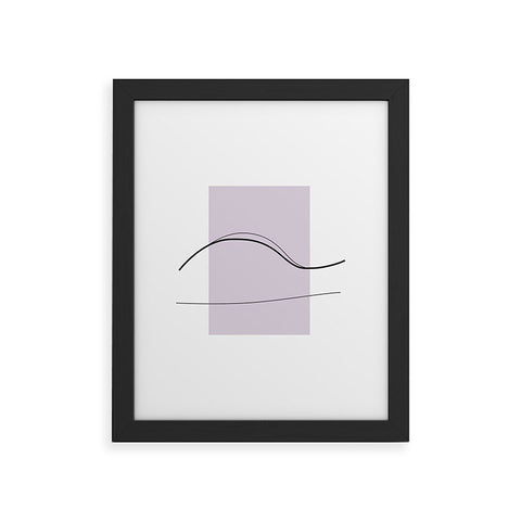 Mambo Art Studio Curves Number 4 Framed Art Print