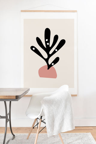 Mambo Art Studio Cut Out Plant Art Print And Hanger