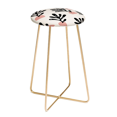 Mambo Art Studio Cut Out Plant Counter Stool