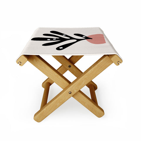 Mambo Art Studio Cut Out Plant Folding Stool