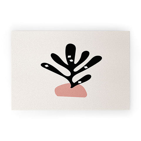 Mambo Art Studio Cut Out Plant Welcome Mat