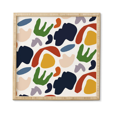 Mambo Art Studio Cut Out Shapes Vibrant Framed Wall Art