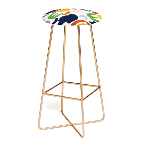 Mambo Art Studio Cut Out Shapes Vibrant Bar Stool