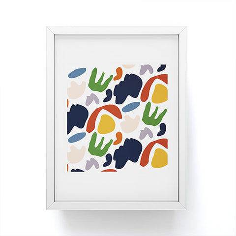 Mambo Art Studio Cut Out Shapes Vibrant Framed Mini Art Print