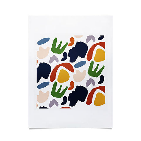 Mambo Art Studio Cut Out Shapes Vibrant Poster