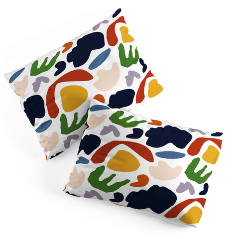Mambo Art Studio Cut Out Shapes Vibrant Pillow Shams