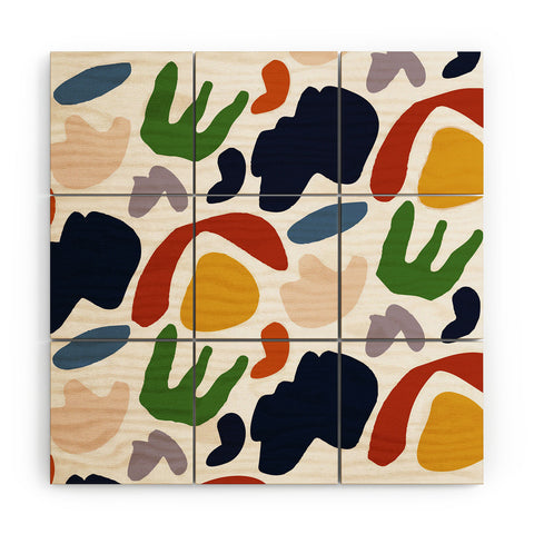 Mambo Art Studio Cut Out Shapes Vibrant Wood Wall Mural