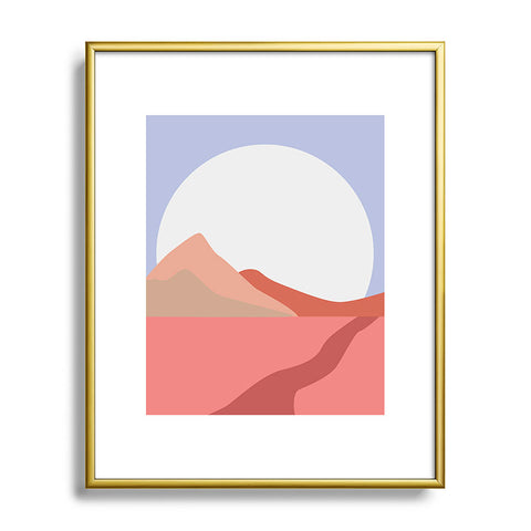 Mambo Art Studio Desert Sun Metal Framed Art Print