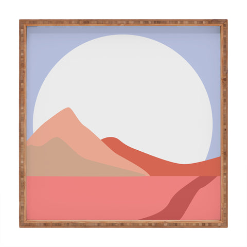 Mambo Art Studio Desert Sun Square Tray