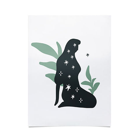 Mambo Art Studio Goddess and Galaxy Poster
