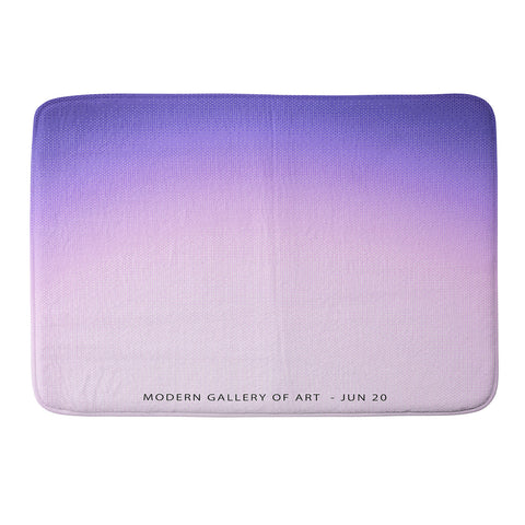 Mambo Art Studio Gradient Purple Memory Foam Bath Mat