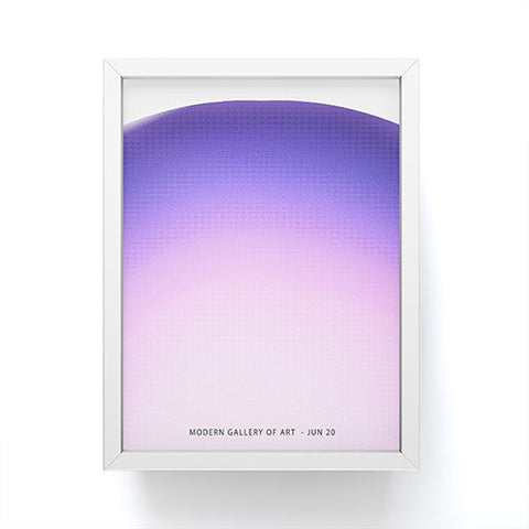 Mambo Art Studio Gradient Purple Framed Mini Art Print