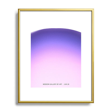 Mambo Art Studio Gradient Purple Metal Framed Art Print