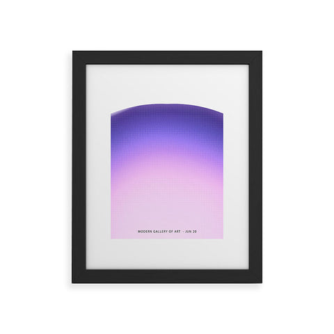 Mambo Art Studio Gradient Purple Framed Art Print