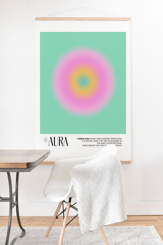 Mambo Art Studio Green Aura Art Print And Hanger
