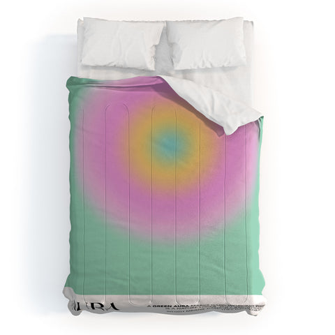 Mambo Art Studio Green Aura Comforter
