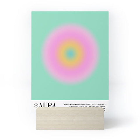 Mambo Art Studio Green Aura Mini Art Print