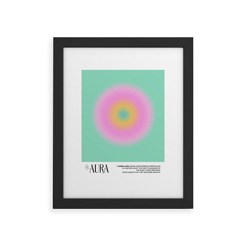Mambo Art Studio Green Aura Framed Art Print