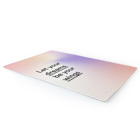 Mambo Art Studio let your dreams be your wings Area Rug