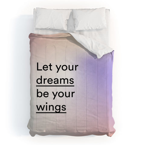 Mambo Art Studio let your dreams be your wings Comforter