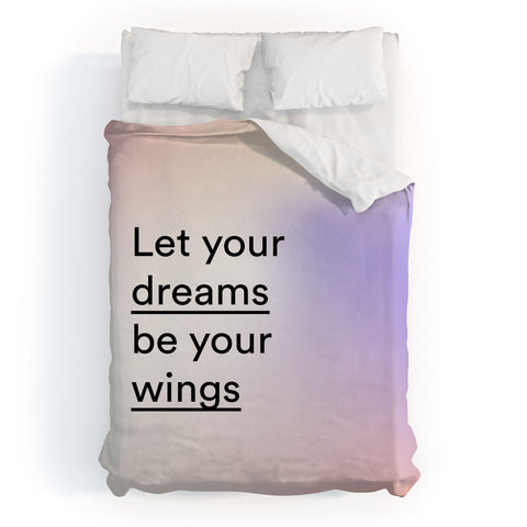 Mambo Art Studio let your dreams be your wings Duvet Cover