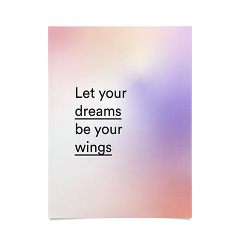 Mambo Art Studio let your dreams be your wings Poster