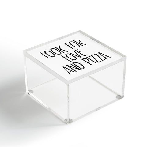 Mambo Art Studio Look for Love and Pizza Acrylic Box