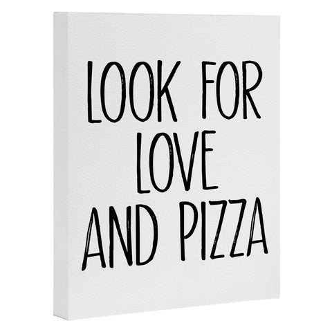 Mambo Art Studio Look for Love and Pizza Art Canvas