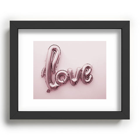 Mambo Art Studio Love Pink Balloon Recessed Framing Rectangle