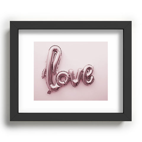 Mambo Art Studio Love Pink Balloon Recessed Framing Rectangle