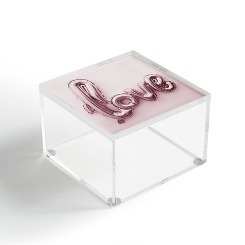 Mambo Art Studio Love Pink Balloon Acrylic Box