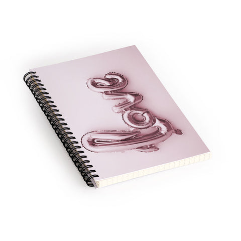 Mambo Art Studio Love Pink Balloon Spiral Notebook