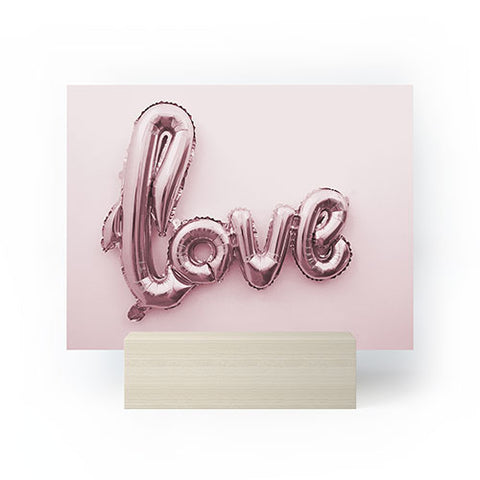 Mambo Art Studio Love Pink Balloon Mini Art Print
