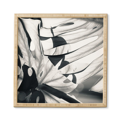 Mambo Art Studio Monstera Monochrome Framed Wall Art