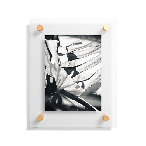 Mambo Art Studio Monstera Monochrome Floating Acrylic Print