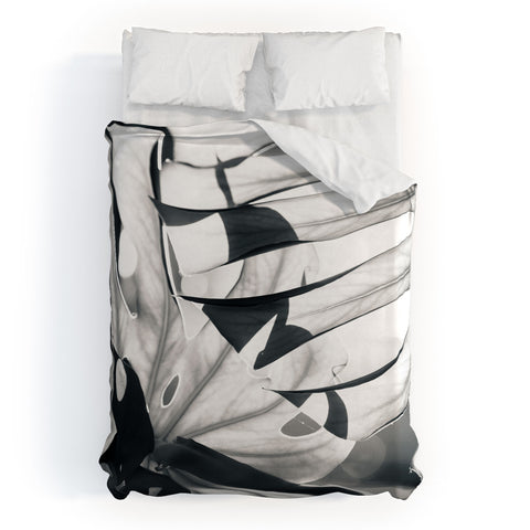 Mambo Art Studio Monstera Monochrome Duvet Cover