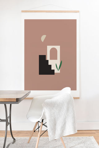 Mambo Art Studio Natural Landscape Minimal Art Print And Hanger