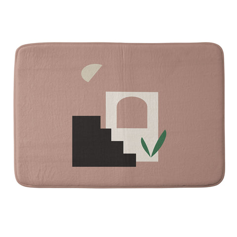 Mambo Art Studio Natural Landscape Minimal Memory Foam Bath Mat