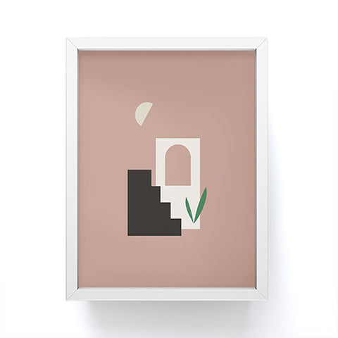 Mambo Art Studio Natural Landscape Minimal Framed Mini Art Print