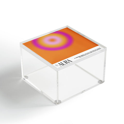 Mambo Art Studio Orange Aura Acrylic Box