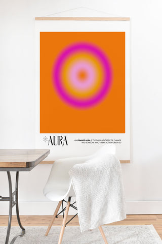 Mambo Art Studio Orange Aura Art Print And Hanger
