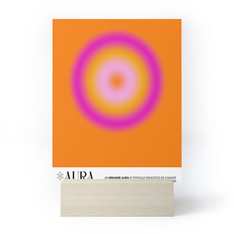 Mambo Art Studio Orange Aura Mini Art Print