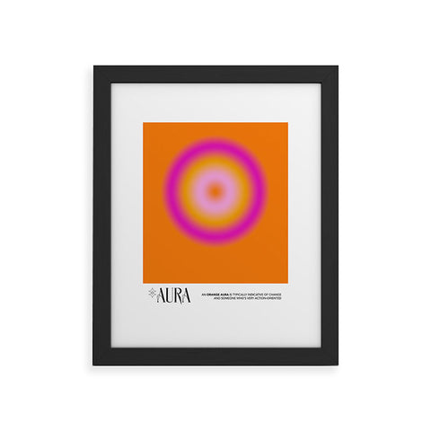 Mambo Art Studio Orange Aura Framed Art Print