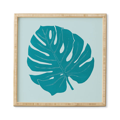 Mambo Art Studio Paper Monstera Framed Wall Art