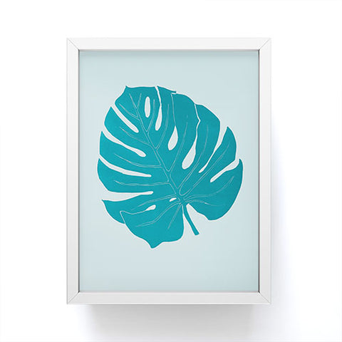Mambo Art Studio Paper Monstera Framed Mini Art Print