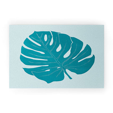 Mambo Art Studio Paper Monstera Welcome Mat